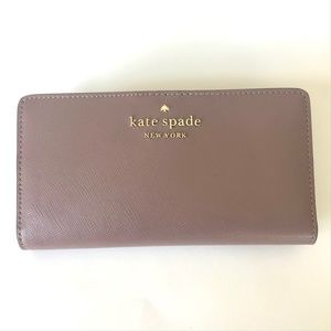 Kate spade Darcy Slim bifold Wallet-Warm Vellum